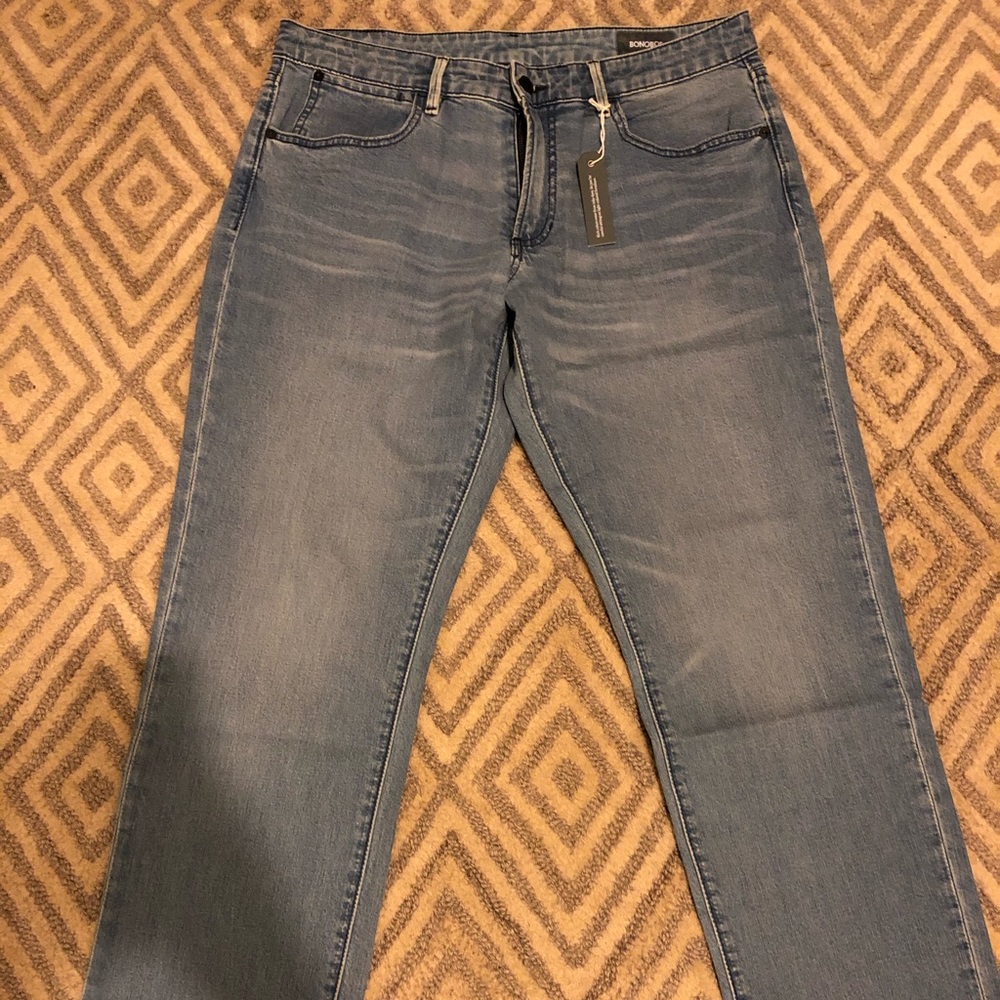 Bonobos 33x30 straight premium stretch jeans.